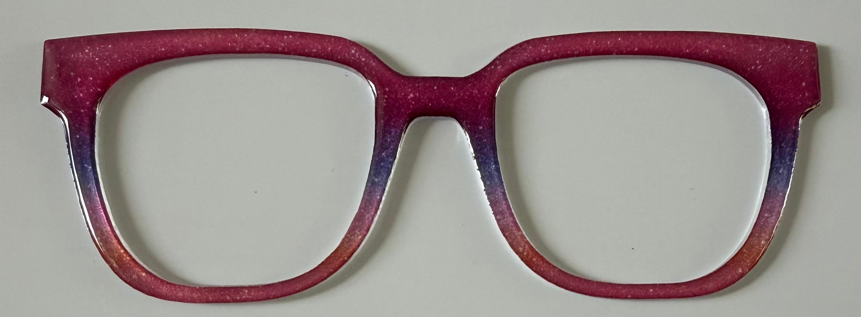 NEW Murphy Topper; Framefetti; hot pink gradient shimmer