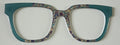 NEW Murphy Topper; misc pattern/tyrquoise vertical split