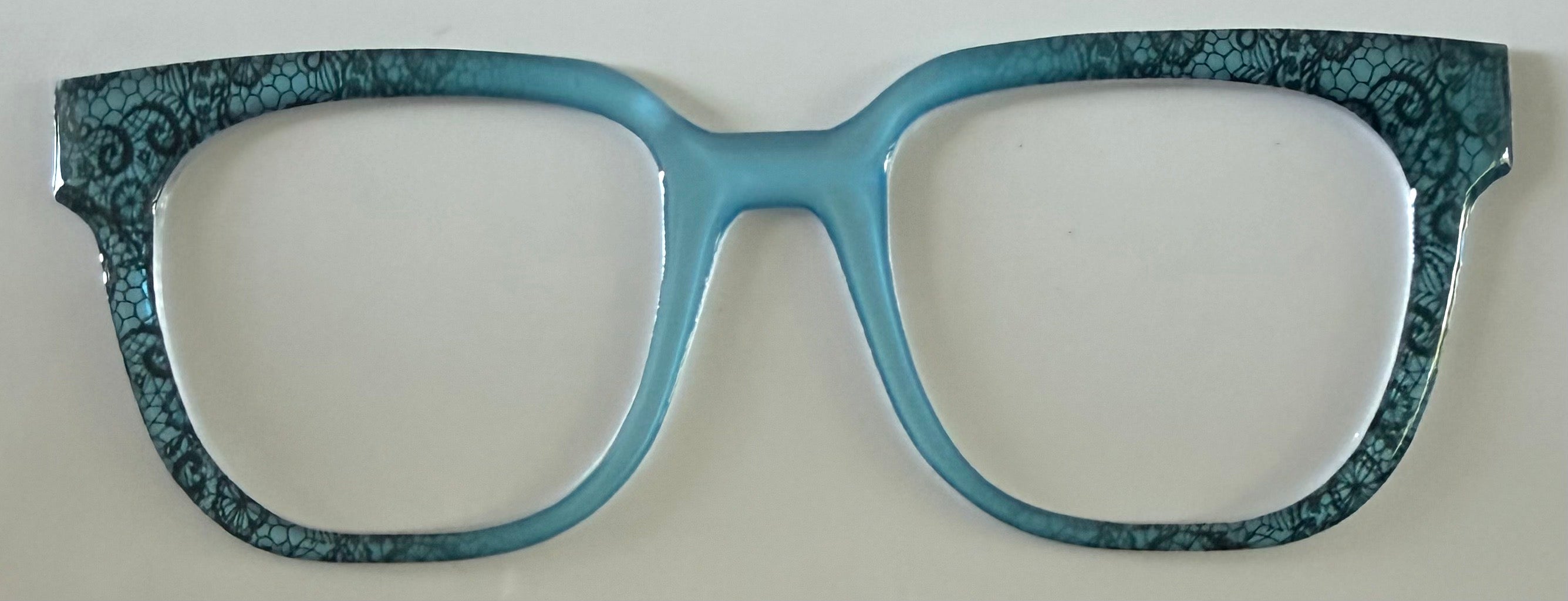 NEW Murphy Topper; Framefetti; light blue/black lace vertical split