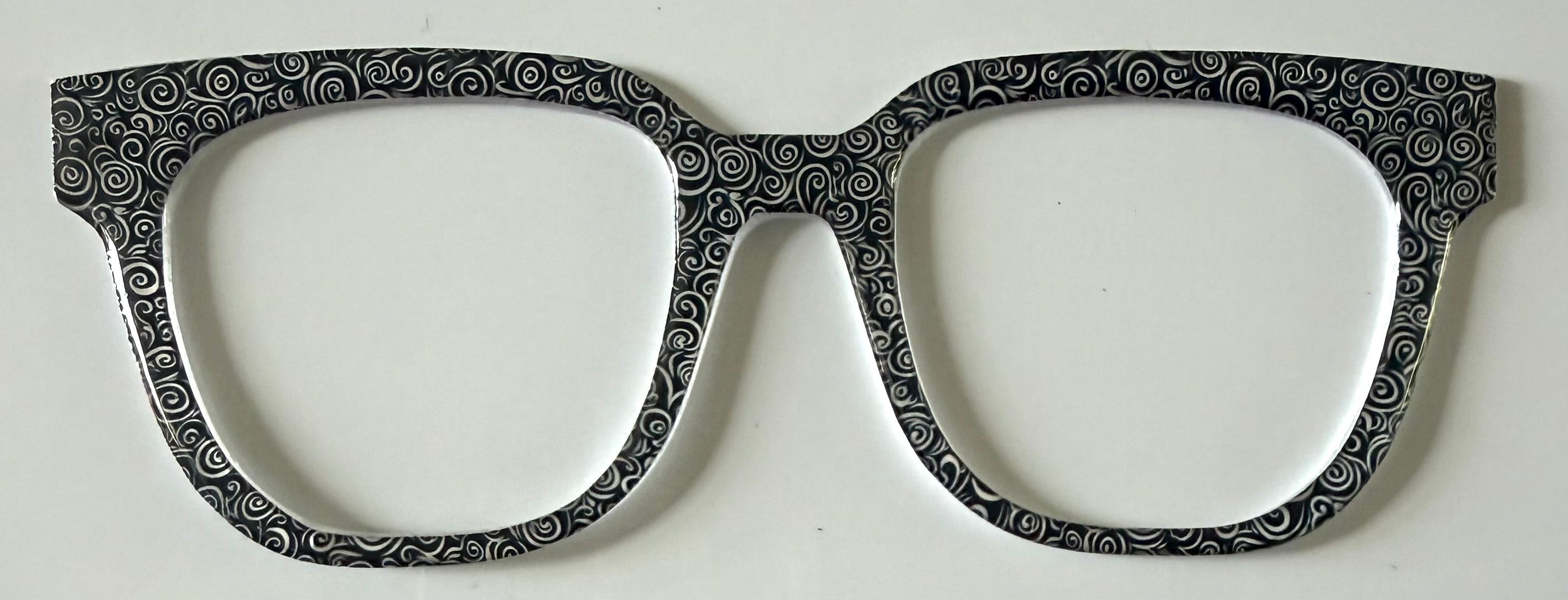 NEW Murphy Topper; Framefetti; black and white swirls