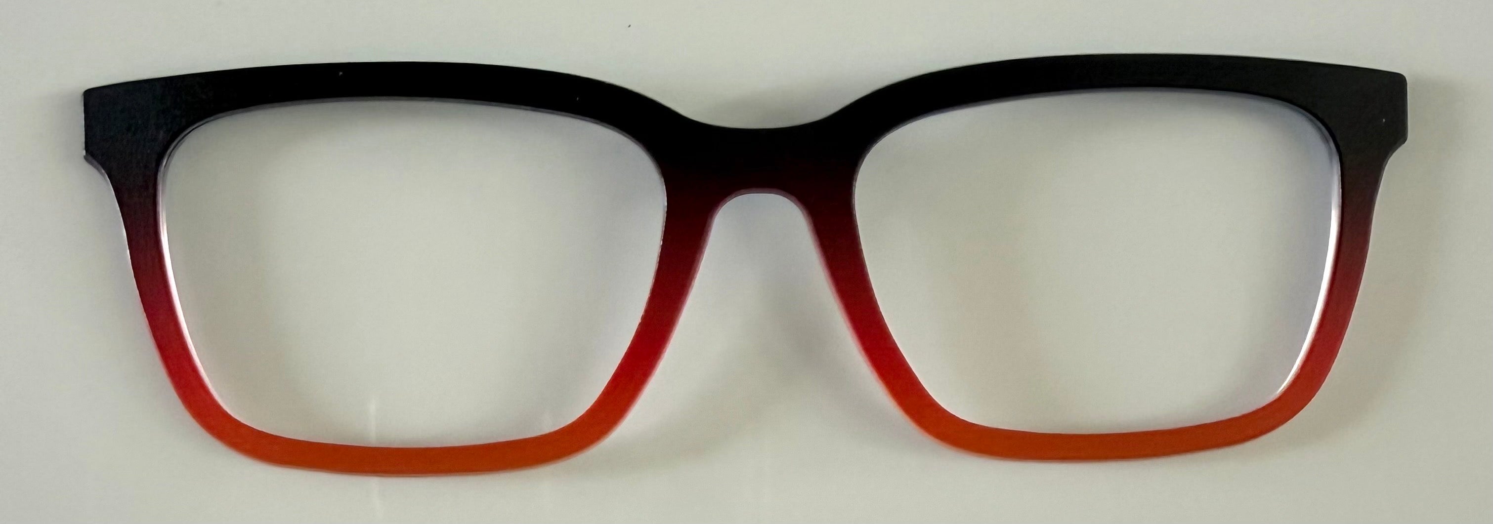 Larkin Topper; black to red gradient