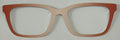 Larkin Topper; metal; orange and cream vertical gradient