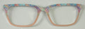 Larkin Topper; pastel plaid/apricot split
