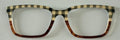 PAIR Casper Topper; checkered/ wood planks split