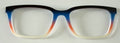 PAIR Casper Topper; blue/orange/cream gradient