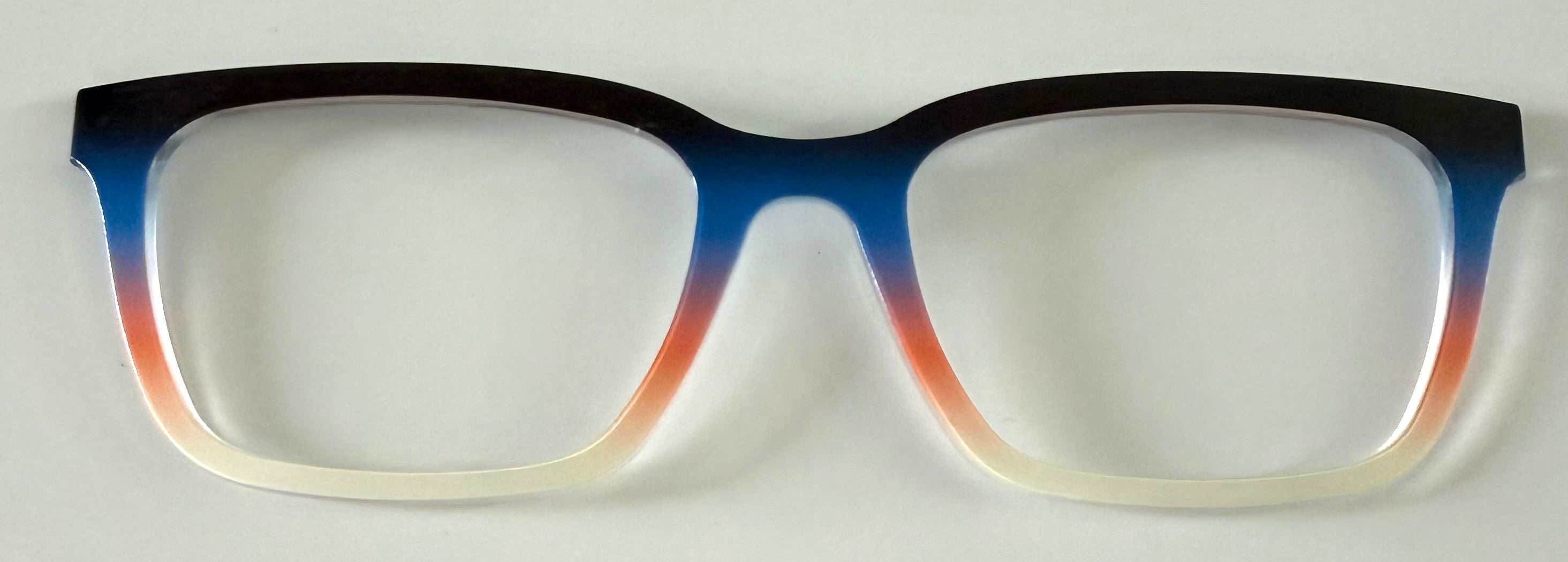PAIR Casper Topper; blue/orange/cream gradient