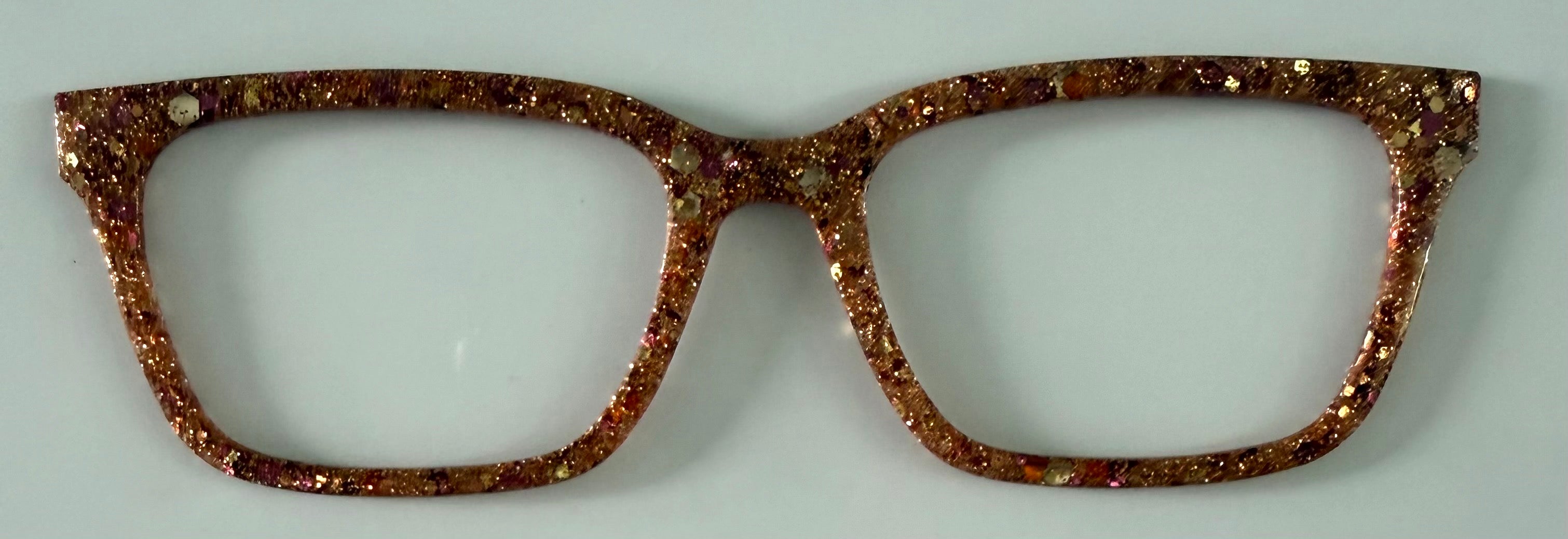 Larkin Topper; dark copper chunky glitter