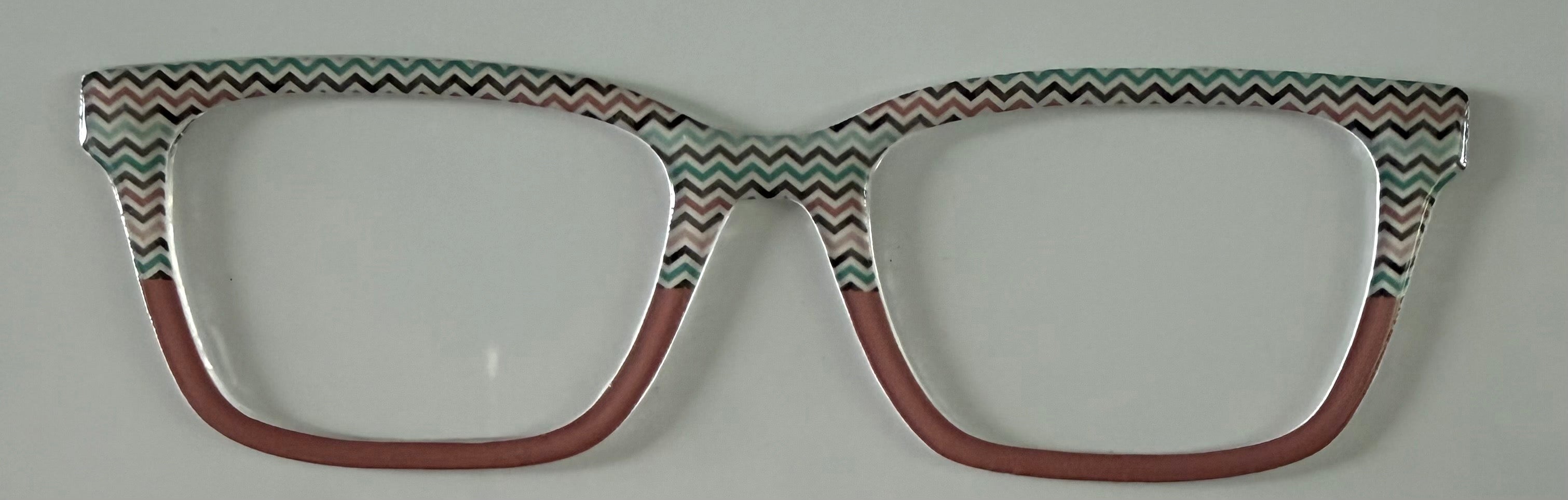 Larkin Topper; chevron pattern to burnt orange fade