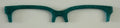 Larkin Brow Topper; green glitter