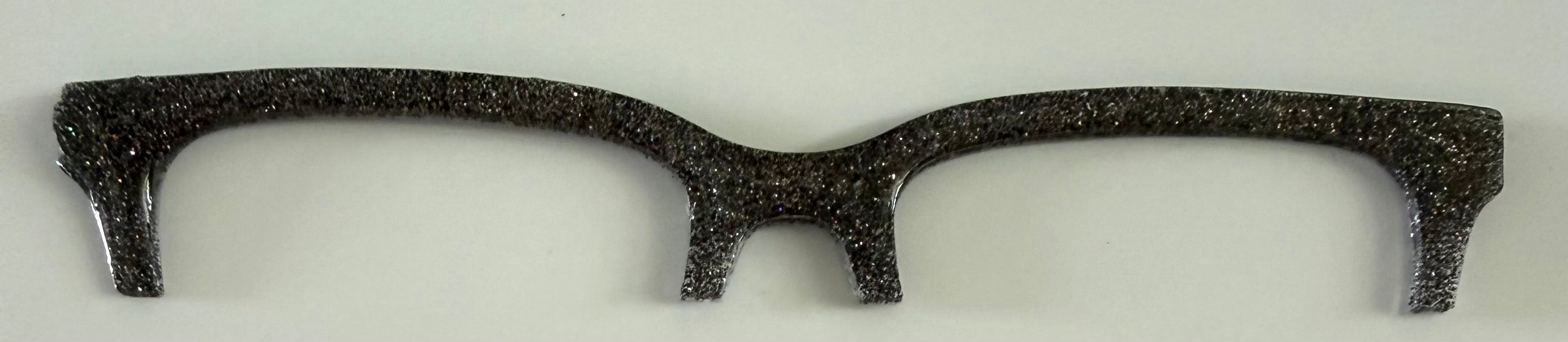 Larkin Brow Topper; gray glitter