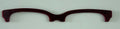 Larkin Brow Topper; wine red