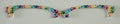 Larkin Brow Topper; rainbow hearts