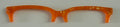 Larkin Brow Topper; orange glitter