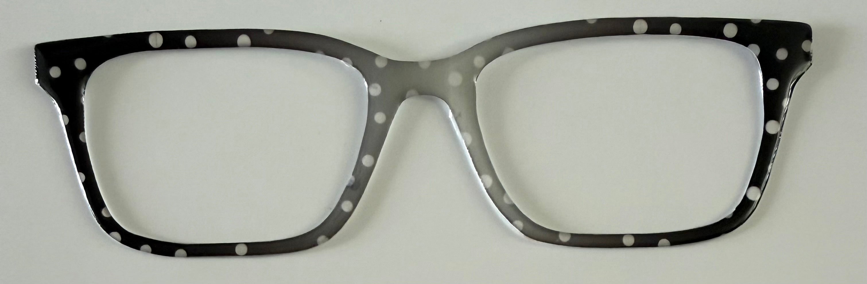 Larkin Topper; gray and black polka dot vertical fade