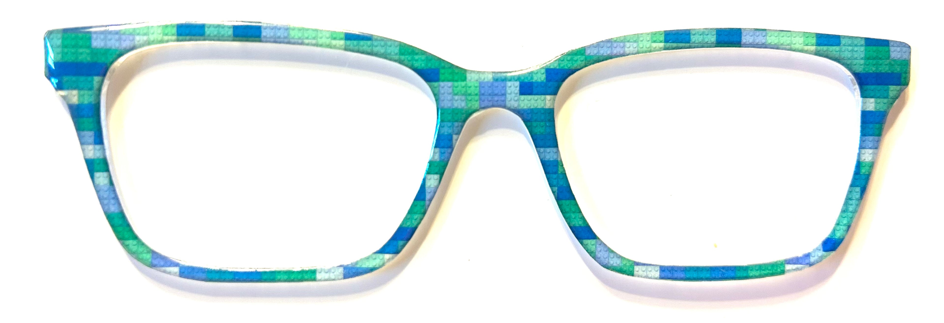 Larkin Topper; blue and green legos