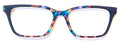 Larkin Topper; smoke swirls/navy blue vertical split