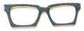 Larkin Case Topper; turquoise pattern to split