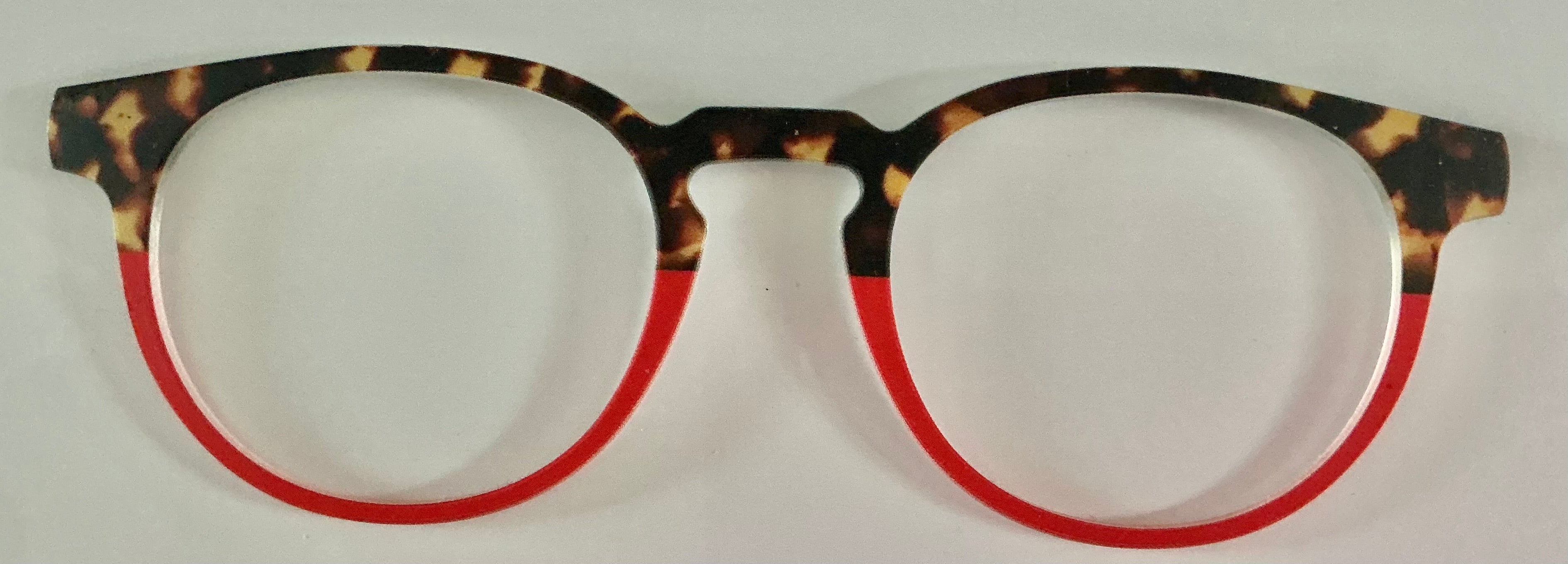 PAIR Soto Topper; tort/red split