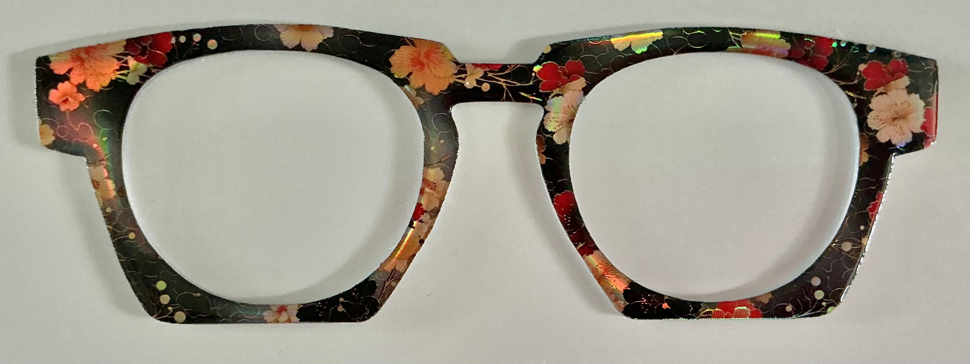Soto Case Topper; black with gold flowers-shine