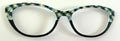 Ella Topper; green/blue flowers to  black split