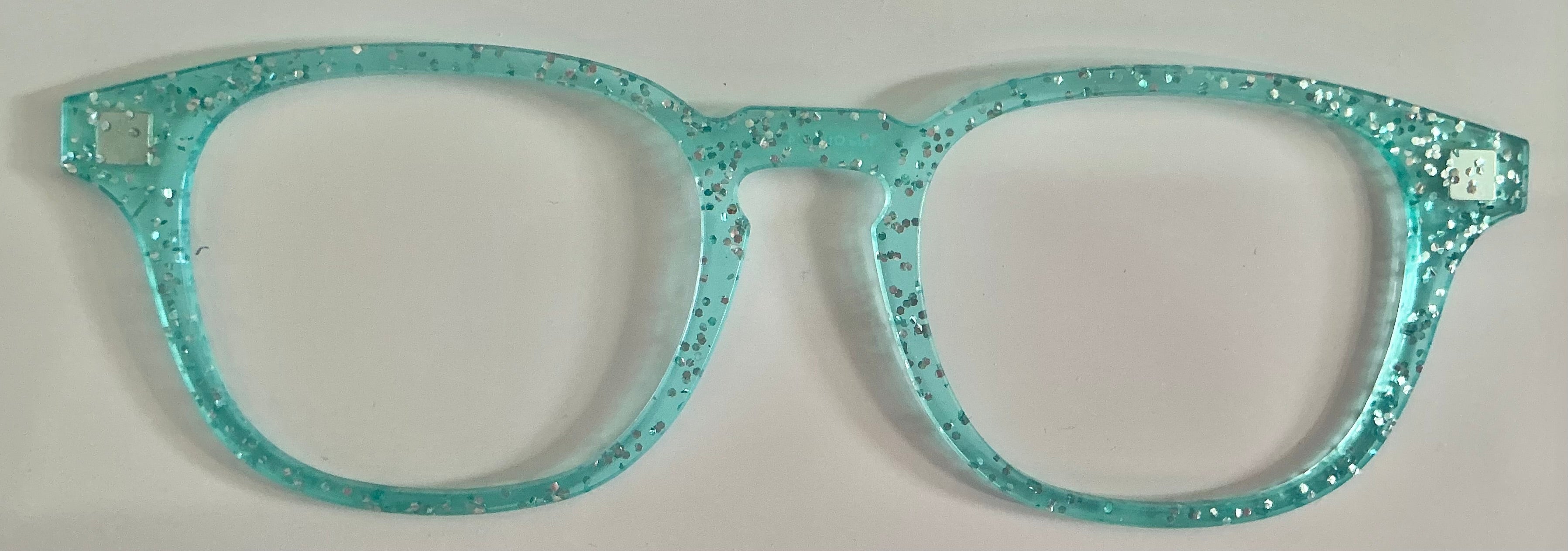 Otis Topper; aqua glitter