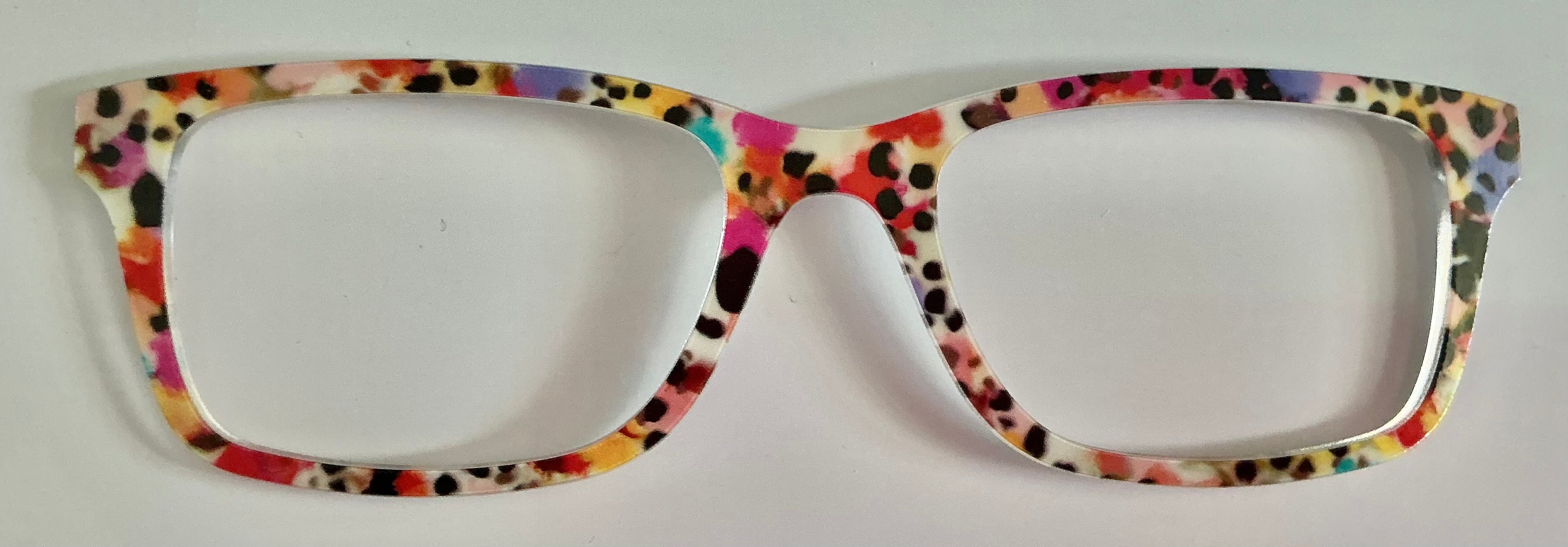 PAIR Otero Topper; rainbow animal print