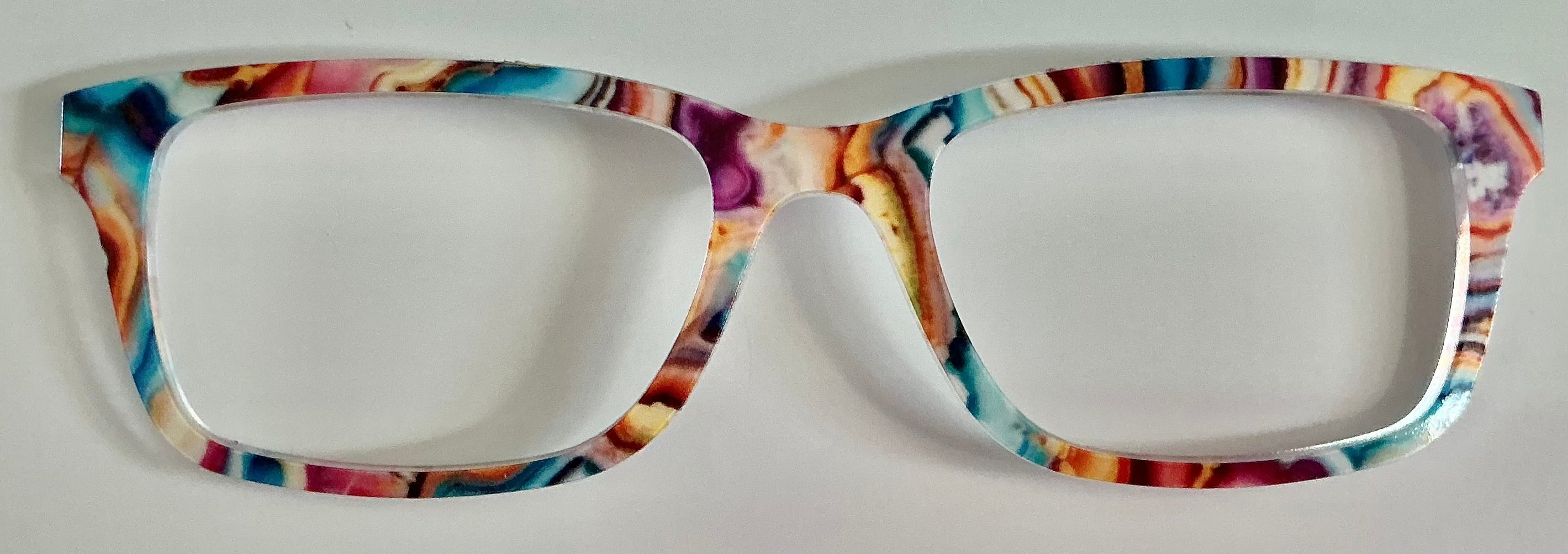 PAIR Otero Topper; teal/gold/burgundy swirls