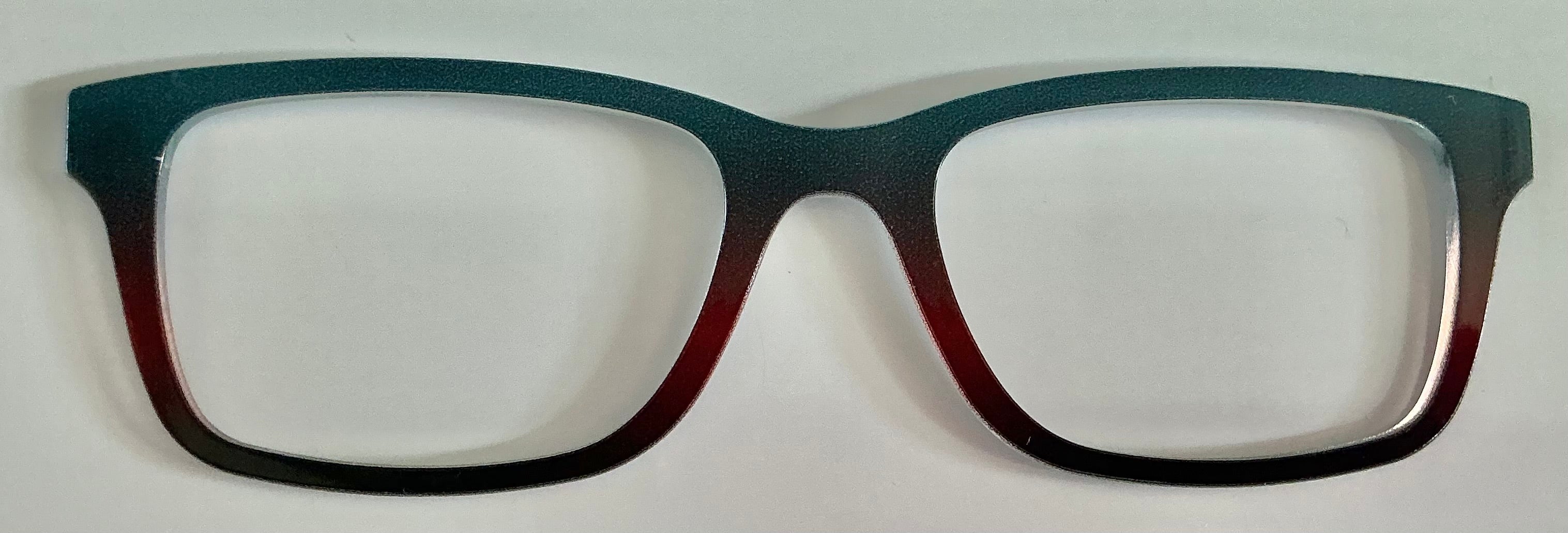 PAIR Otero Topper; teal to espresso gradient