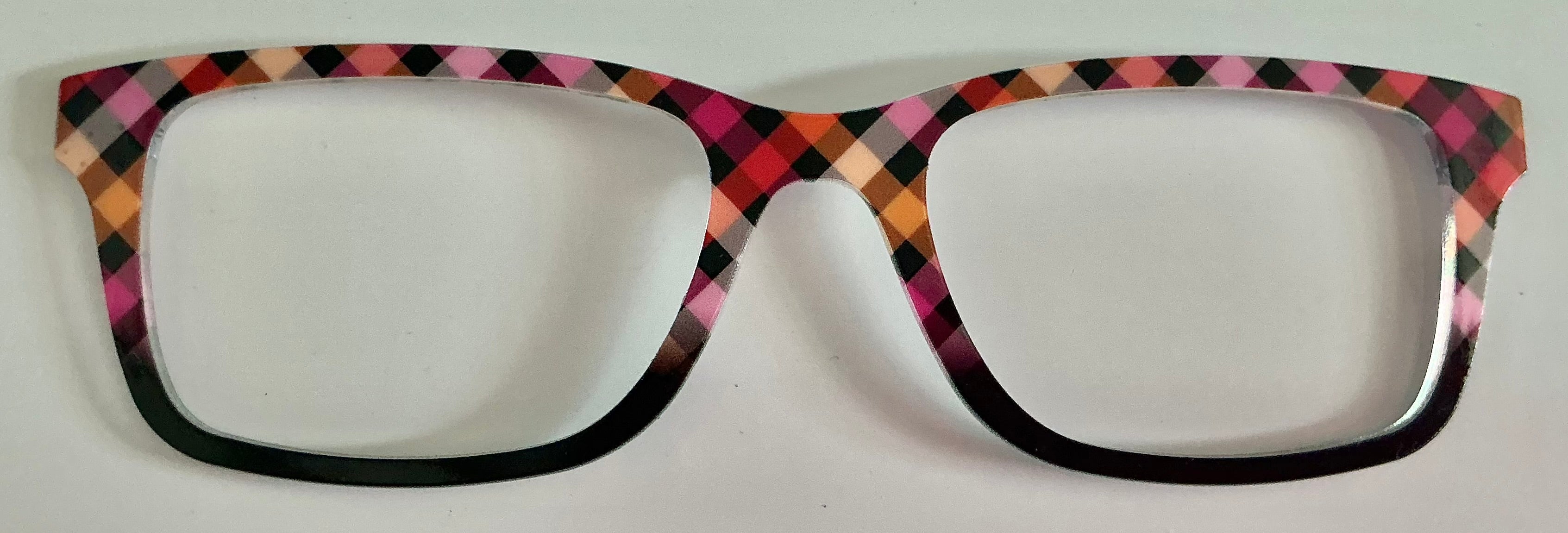 PAIR Otero Topper; red plaid/black split