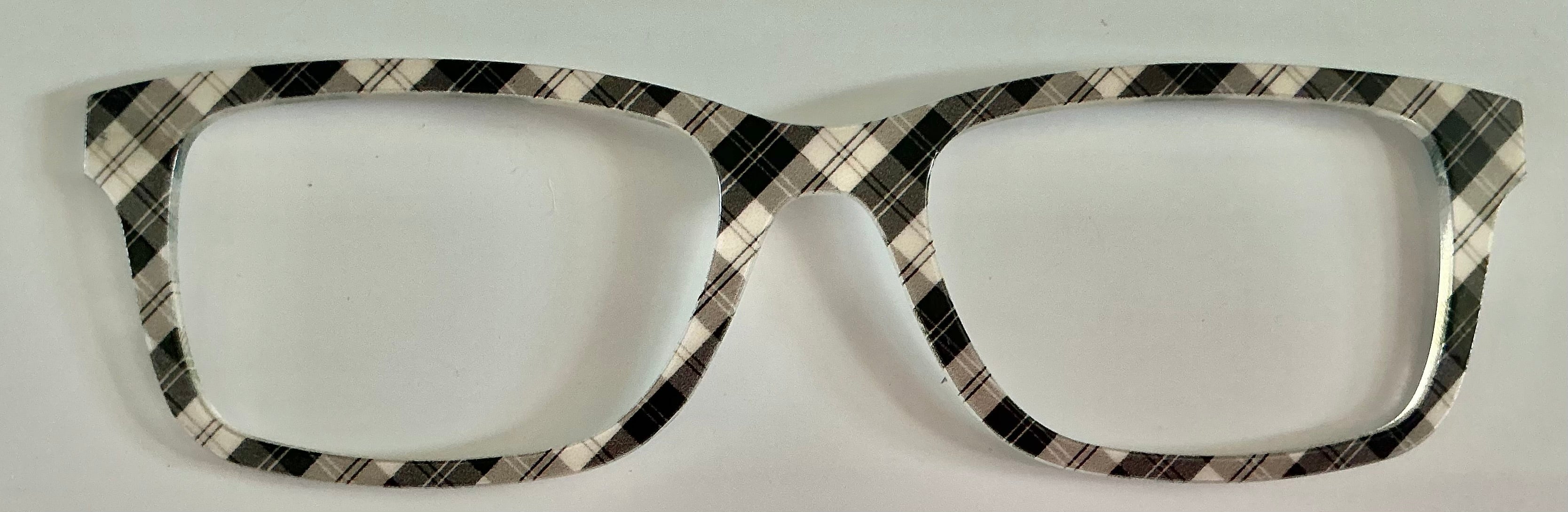 PAIR Otero Topper; gray and white plaid