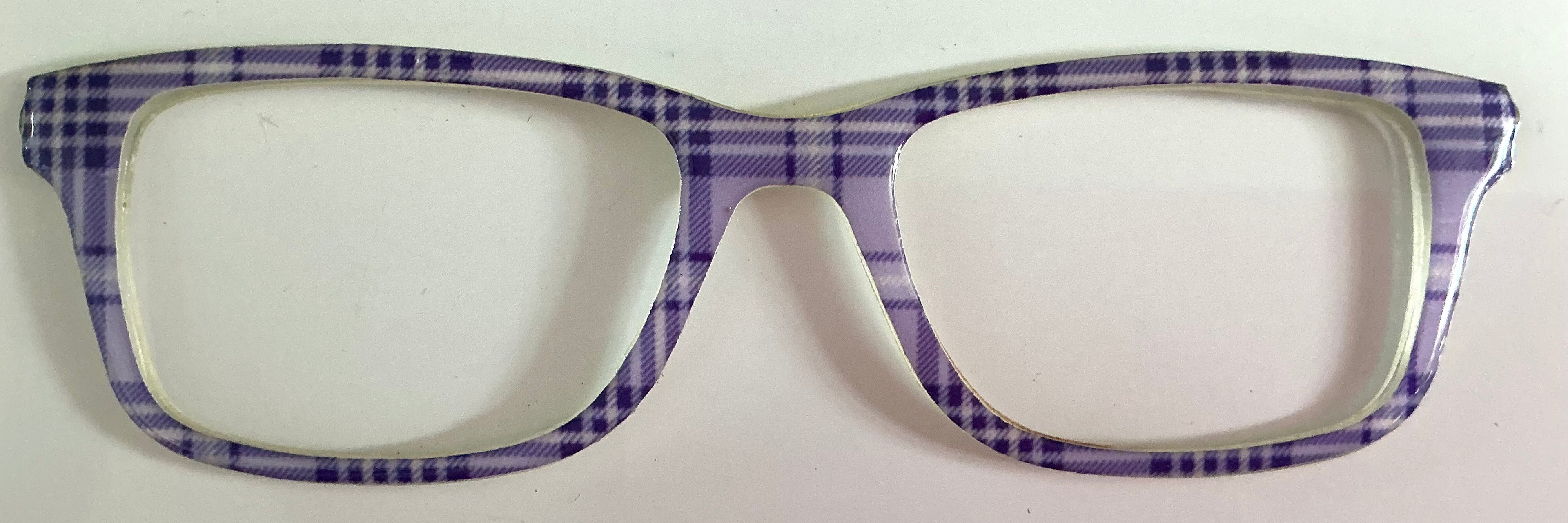 Otero Topper; purple plaid