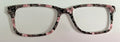Otero Topper; pink flowers with pearls on black