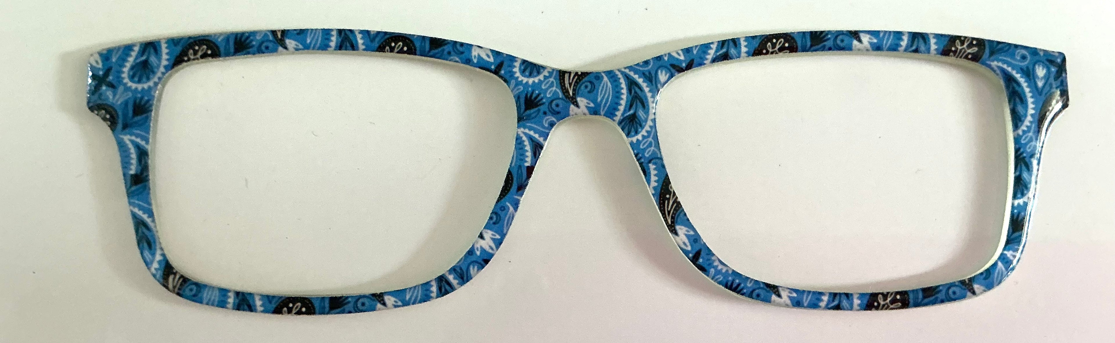 Otero Topper; blue paisley