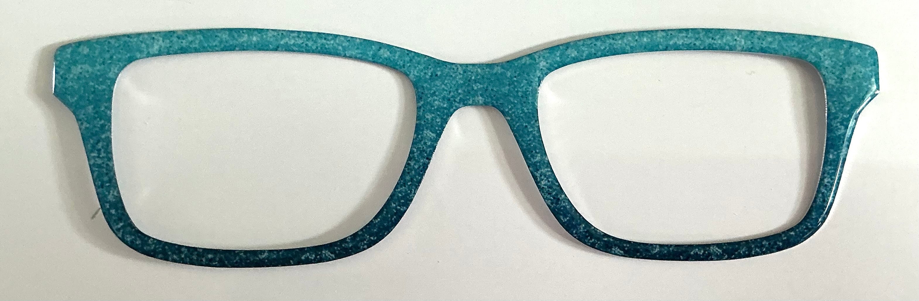 Otero Topper; blue sparkle gradient