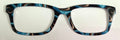 Otero Topper; blue/brown/black swirls