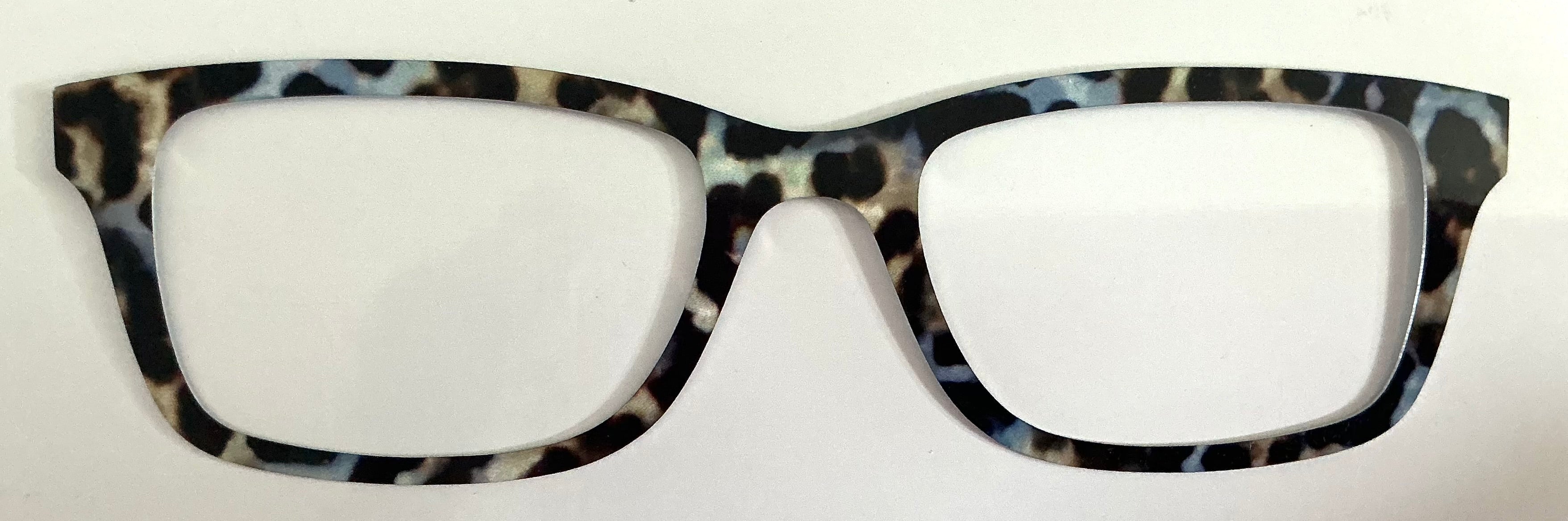 Otero Topper; metal; blue/brown/black tort