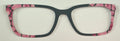 Larkin Topper; gray/bubblegum vertical split; metal
