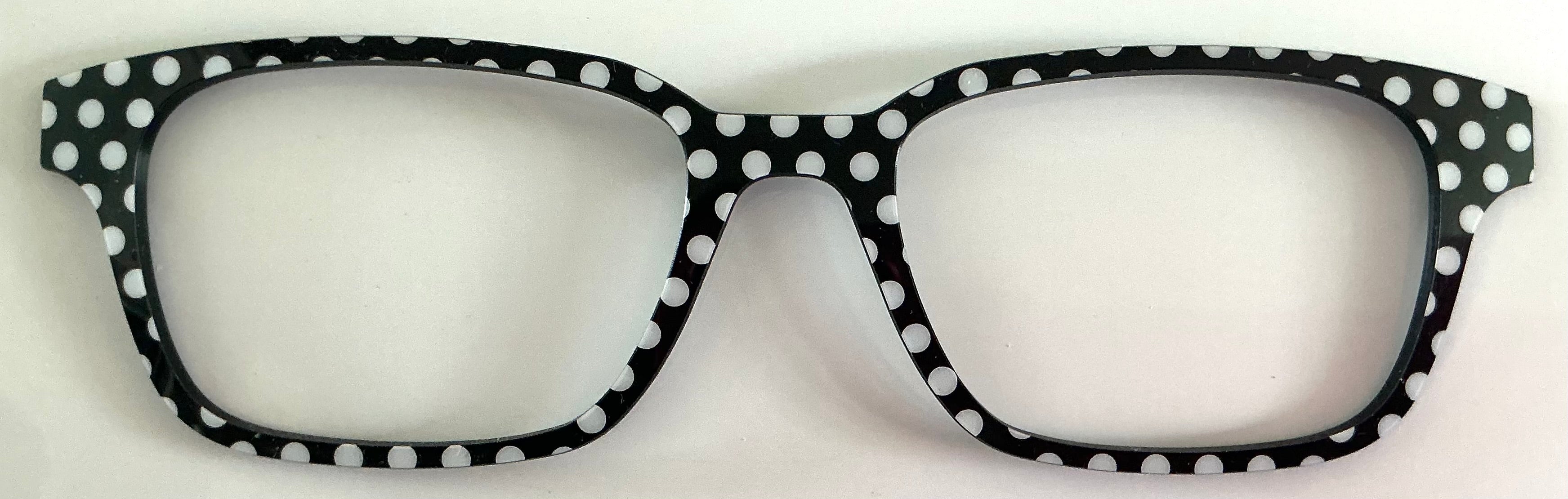 PAIR Finley Topper; black and white polka dot