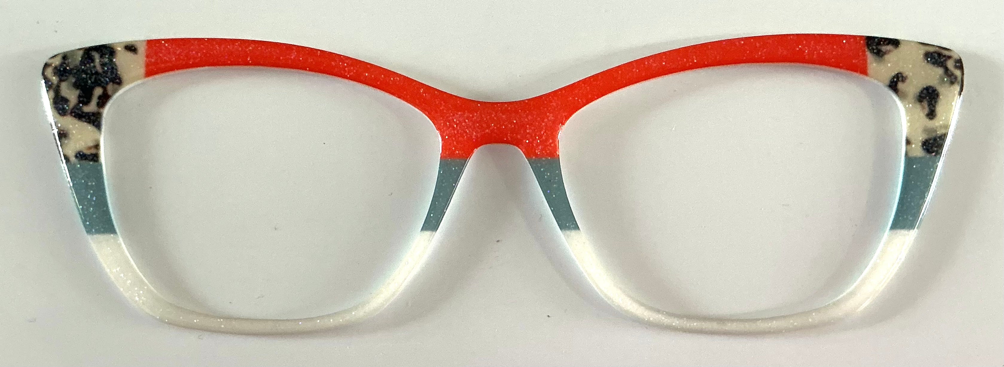 Wanda Topper; Spring Stripes with Glitter