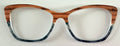 PAIR Wanda Topper, wood/teal plaid fade