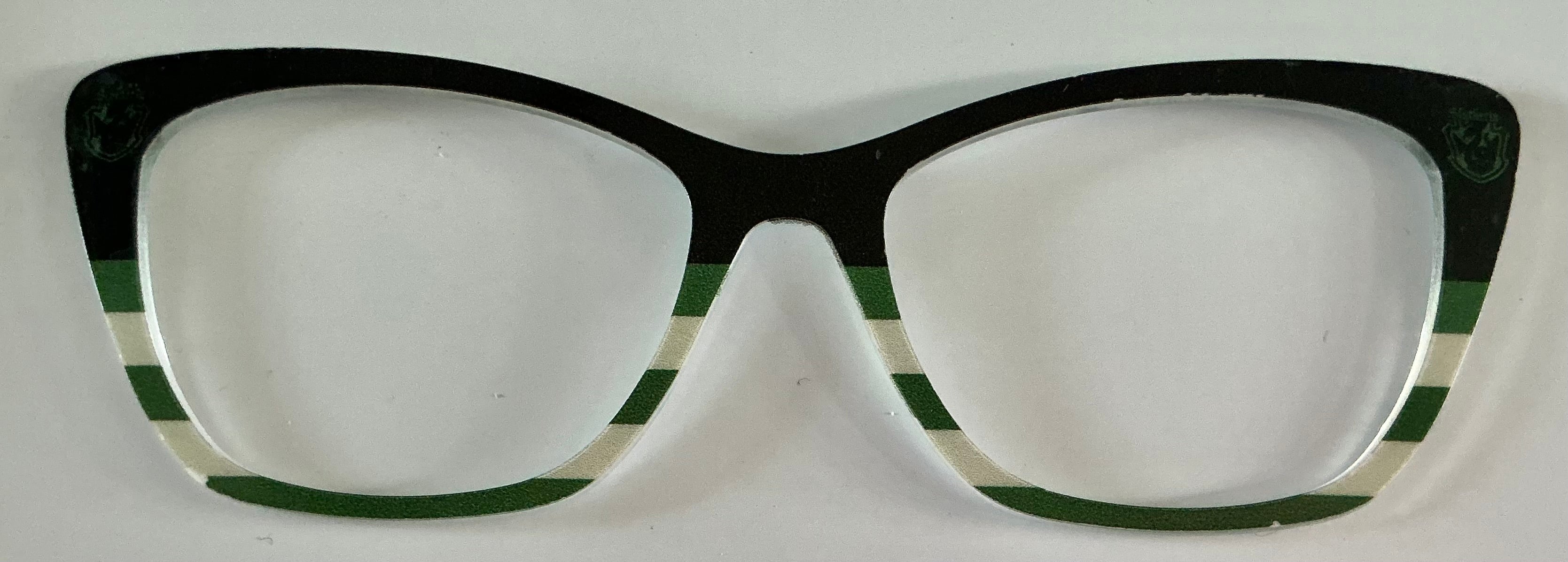 PAIR Wanda Topper, Harry Potter/black to white and green stripes split