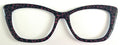 Wanda Topper; pink and black stone pattern