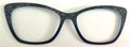 Wanda Topper; gray geometric pattern ti black fade