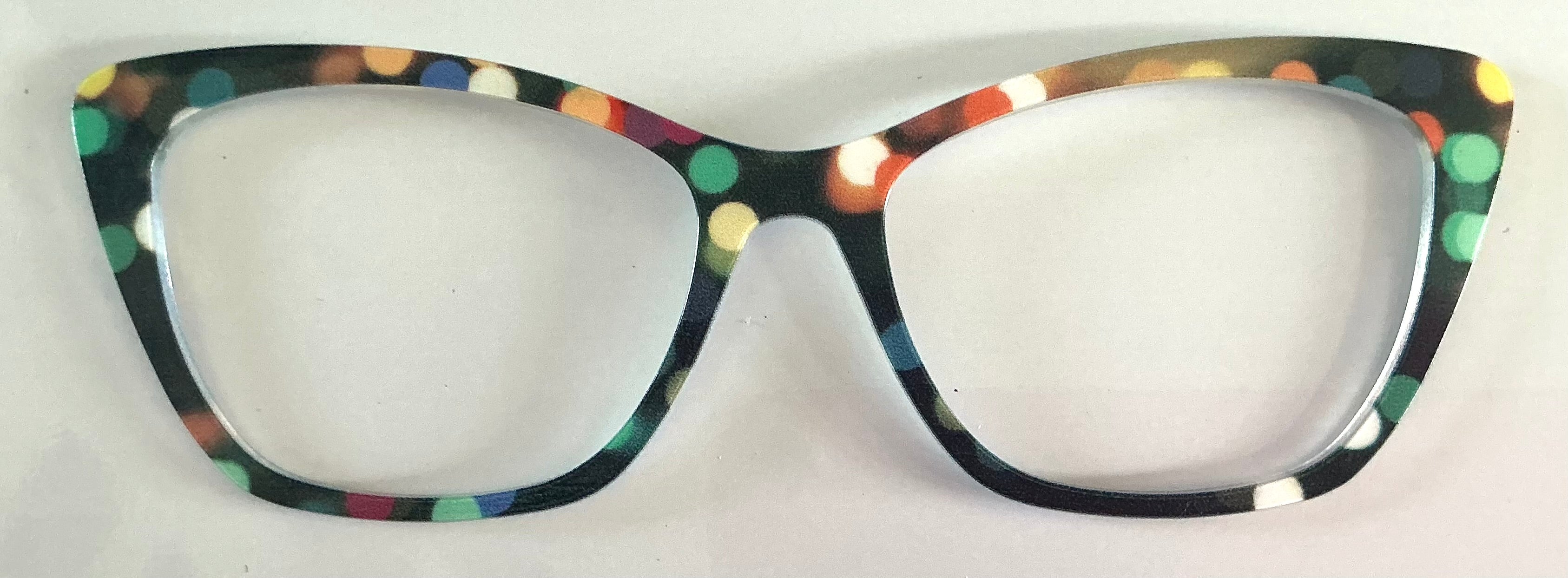PAIR Wanda Topper; bokeh dots