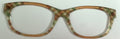 Addison Topper; translucent champagne/plaid block