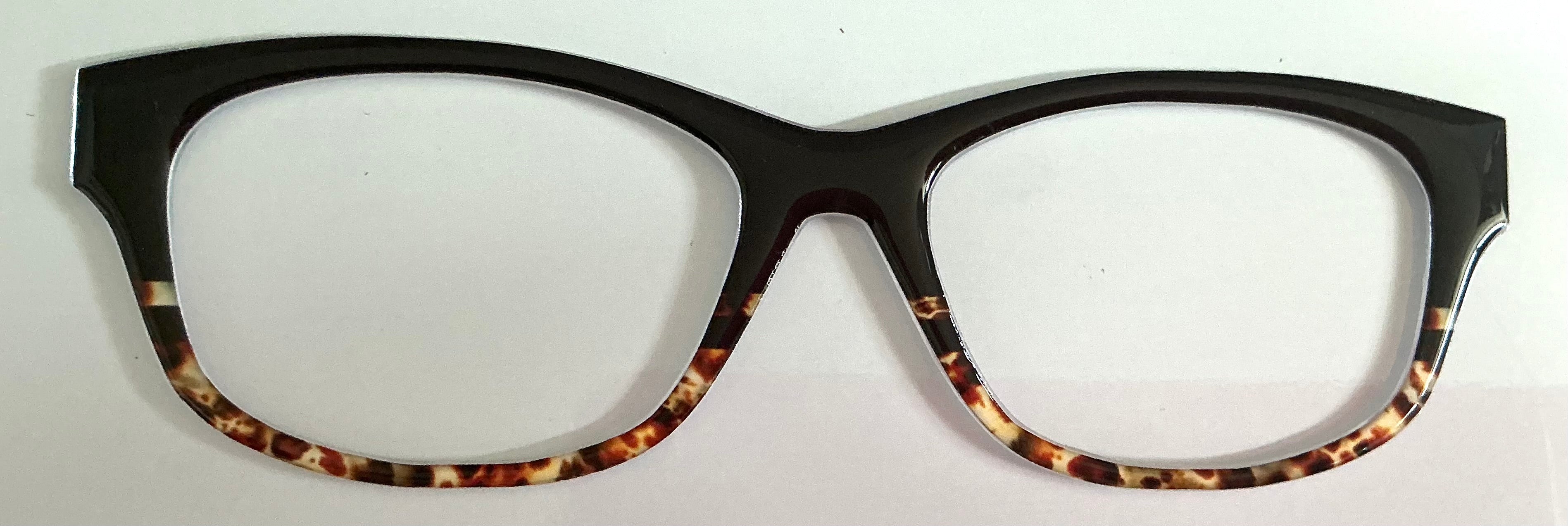 Addison Topper; black/tort split