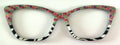Wanda Topper; hexagon/zebra stripe split