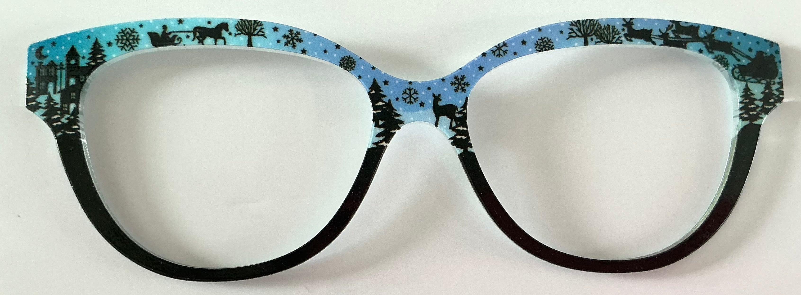 PAIR Quinn Topper; Santa's sleigh/black split