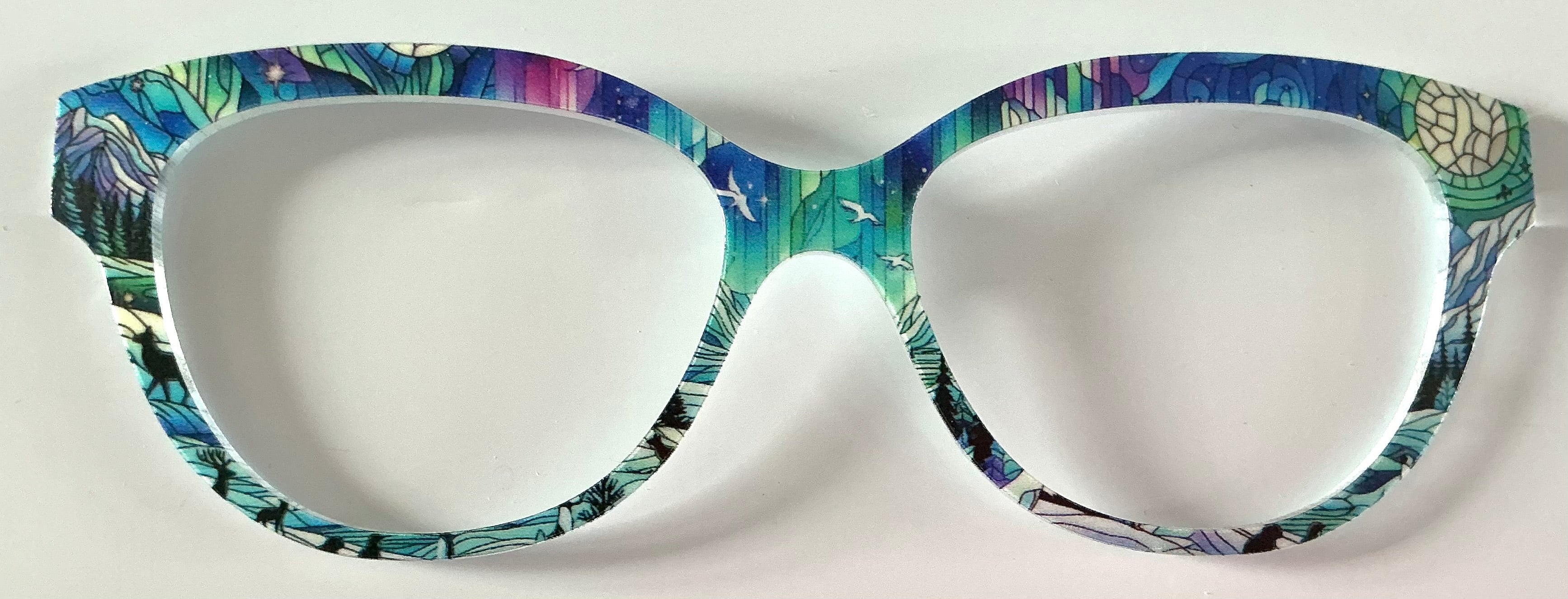 PAIR Quinn Topper; stained glass nature scene