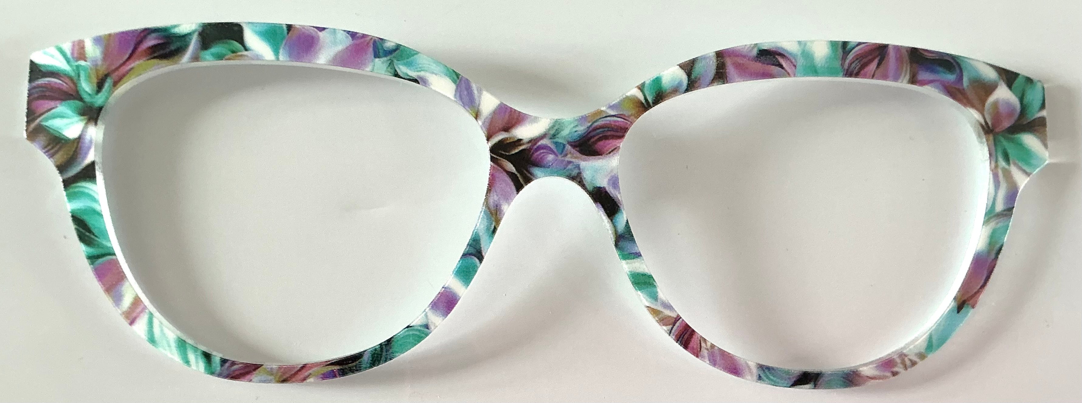 PAIR Quinn Topper; purple/green/white swirls
